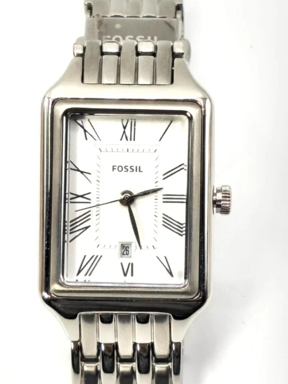 Fossil Raquel ES5221 Women's Silver-Tone Bracelet Watch 23mm